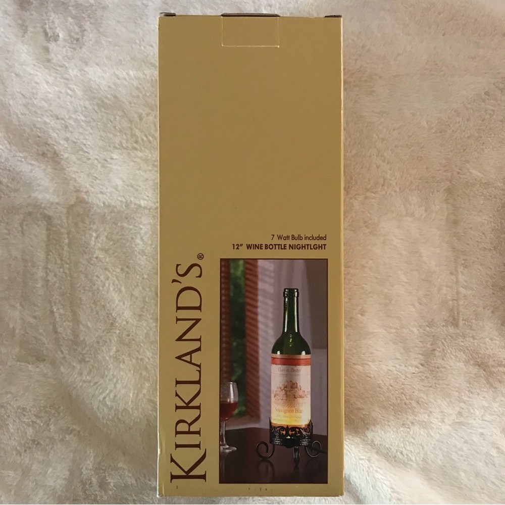 Kirklands Home 12” Wine Bottle Nightlight - Picture 3 of 4